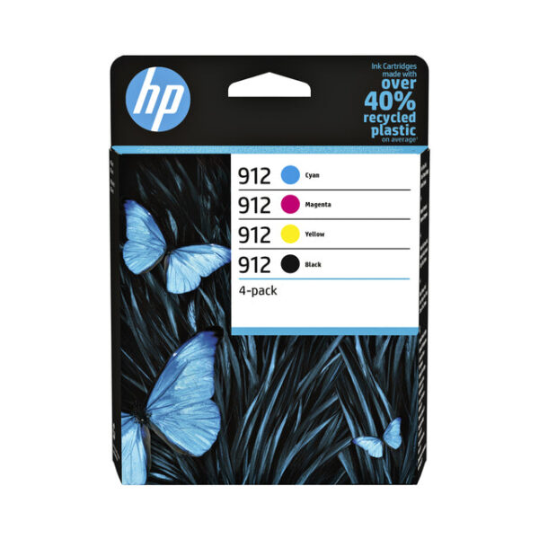 Inktcartridge hp 6zc74ae 912 zwart + 3 kleuren
