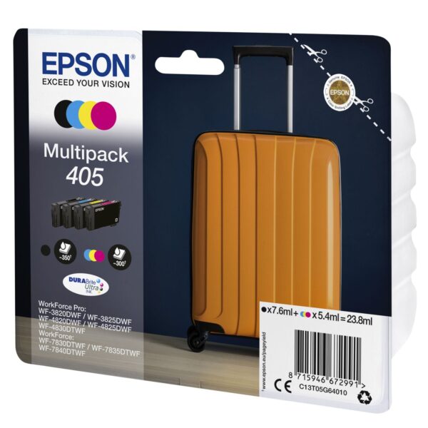 Inktcartridge Epson 405 T05G64 zwart + 3 kleuren