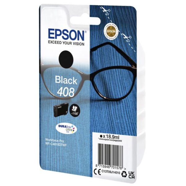 Inktcartridge Epson T09J140 408 zwart | 8 stuks