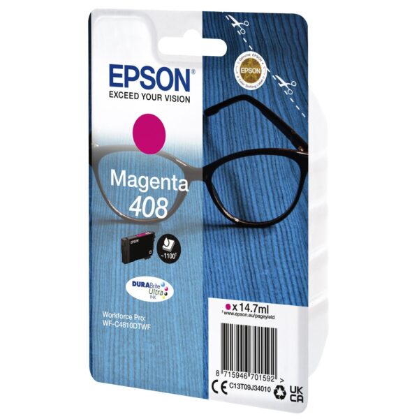 Inktcartridge Epson T09J340 408 rood