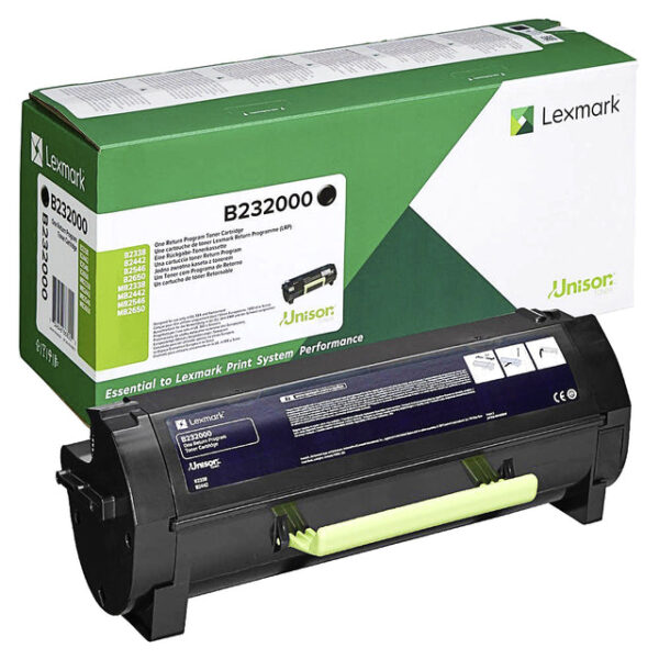 Tonercartridge lexmark b232000 zwart
