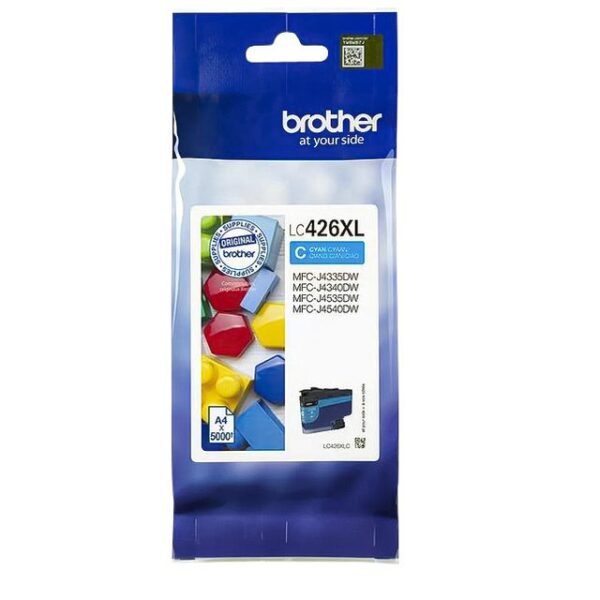 Inktcartridge Brother LC-426XLC blauw | 5 stuks
