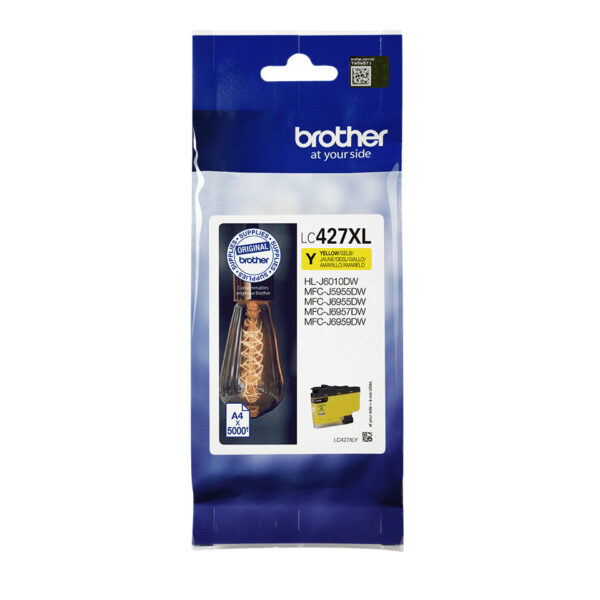 Inktcartridge Brother LC-427XLY geel | 5 stuks