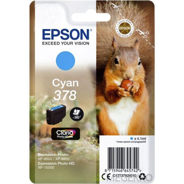 Inktcartridge Epson 378 T3782 blauw