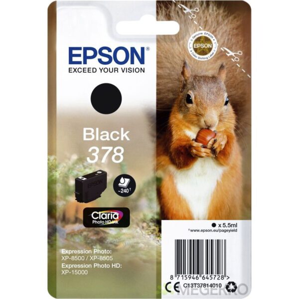 Inktcartridge Epson 378 T3781 zwart