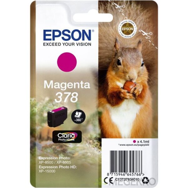 Inktcartridge Epson 378 T3783 rood
