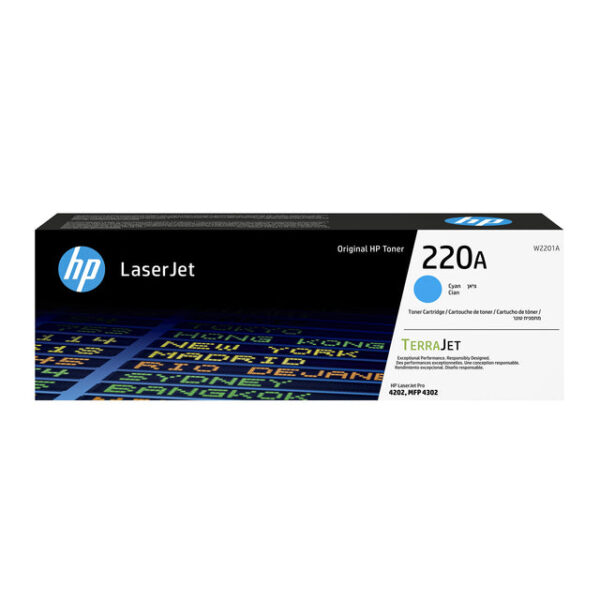 Tonercartridge hp w2201a 220a blauw
