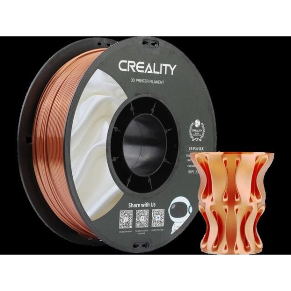 3D Filament Creality PLA 1.75mm Silk rood koper 1kg