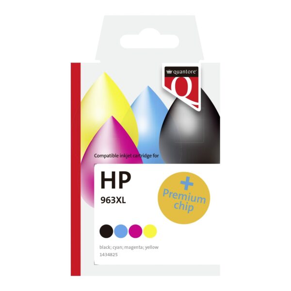 Inktcartridge Quantore alternatief tbv Hp 912XL 3YL83AE hc geel | 12 stuks