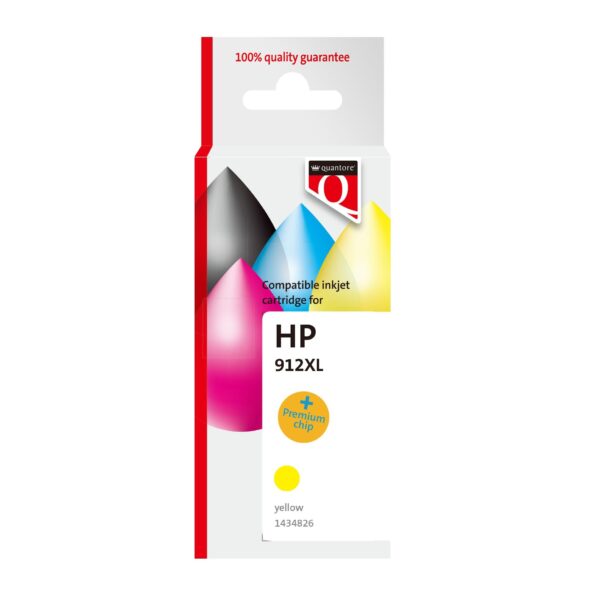 Inktcartridge Quantore alternatief tbv Hp 912XL 3YL84AE hc zwart