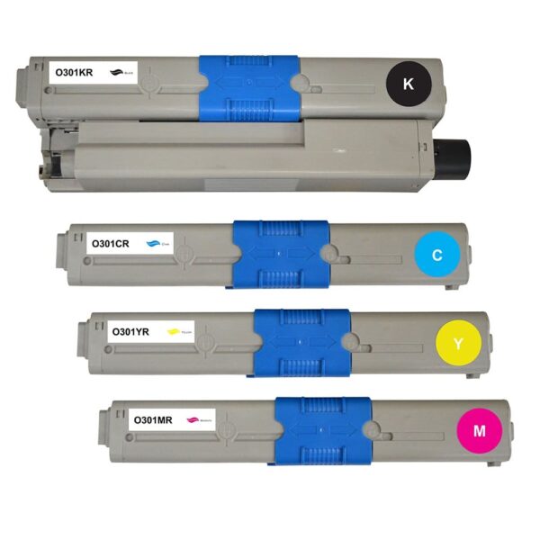 Oki Alternatieve Toner Cartridge Zwart/Cyaan/Magenta/Geel - Tot 2200 Pagina&apos;s