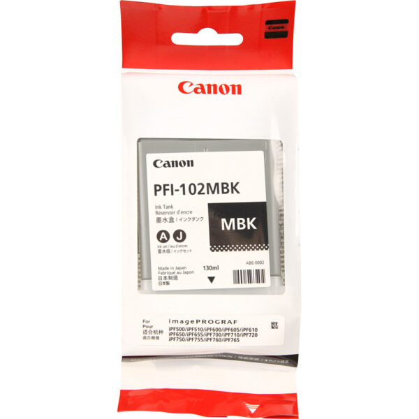 Inkt PFI-102MBK Inkt