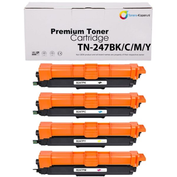 Set van 4 Compatibele Toners voor Brother TN-243CMYK en TN-247CMYK