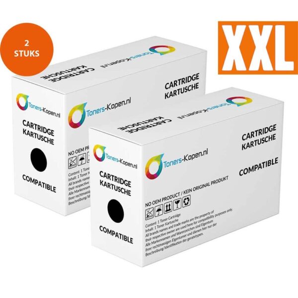 Huismerk 2X Toner voor Brother TN-1030 TN-1050 TN1030 TN1050 XXL 2000 pagina's