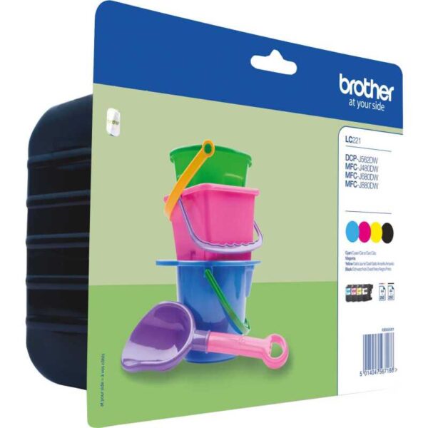 Originele LC-221VALBP inktcartridge voordeelverpakking Inkt