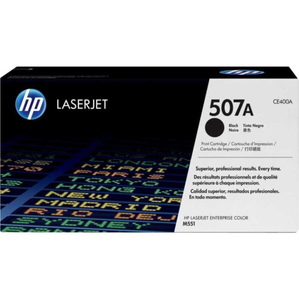 507A zwarte LaserJet tonercartridge (CE400A) Toner