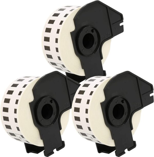 3x Brother DK-22214/DK22214 - Compatibele labels - 960/rol - 30x12mm - wit