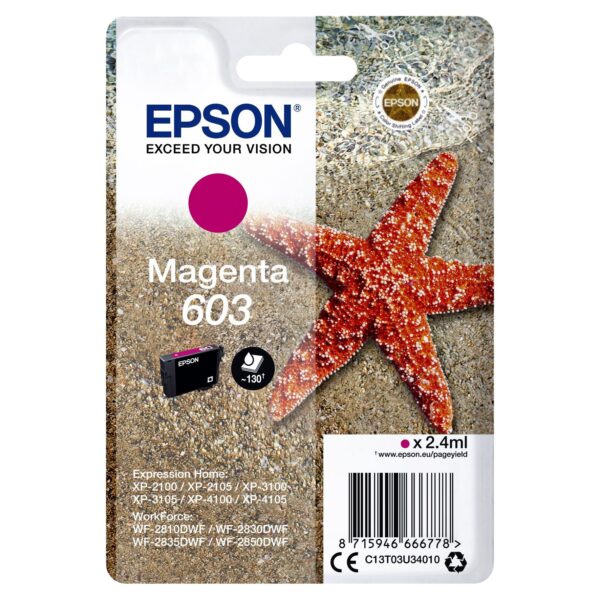 Inktcartridge Epson 603 T03U3 rood | 10 stuks