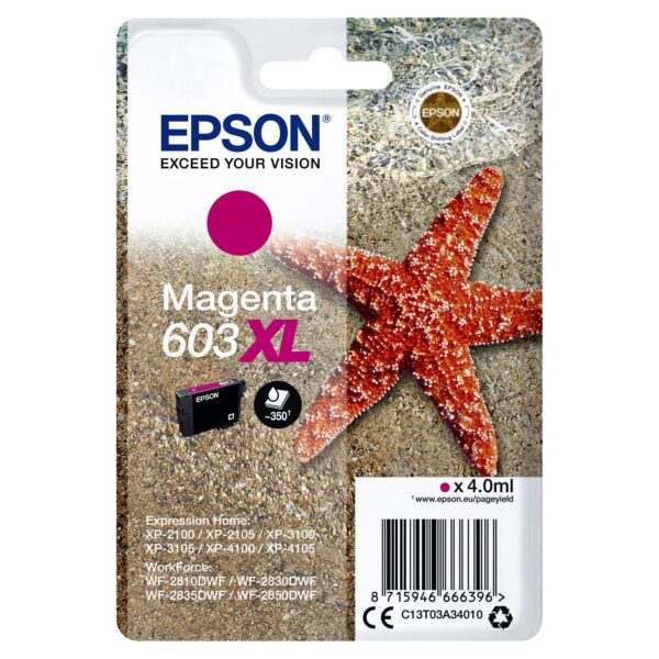 Inktcartridge Epson 603XL T03A3 rood