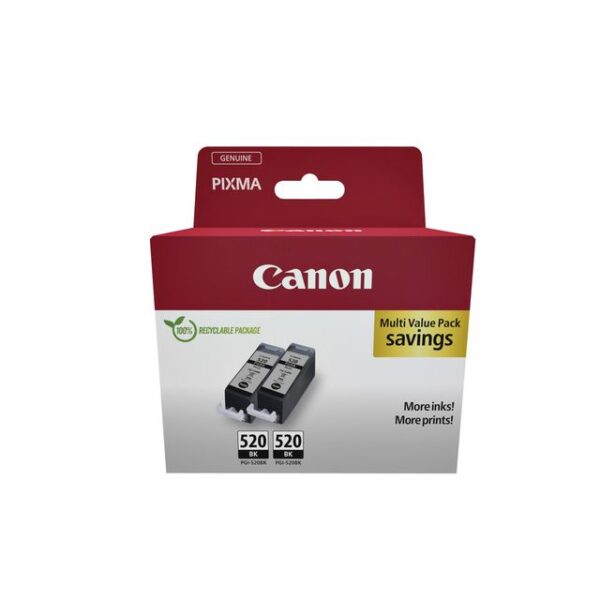 Inktcartridge Canon PGI-520 zwart 2x