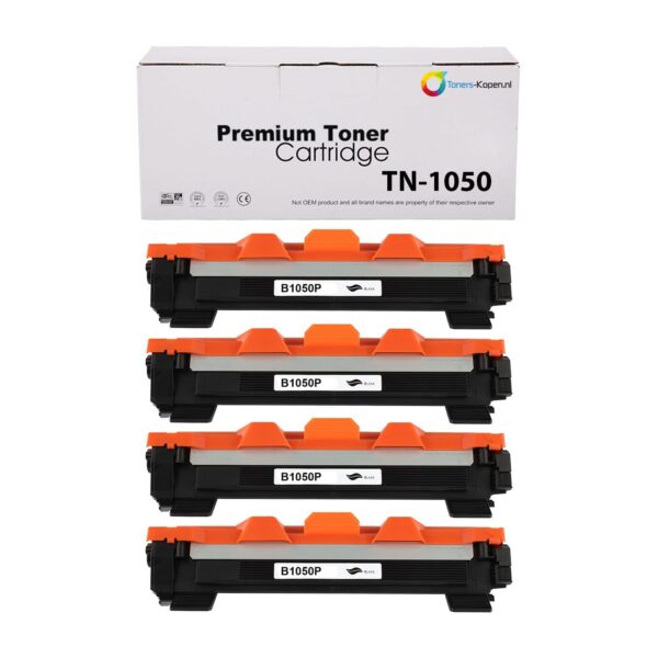 Huismerk 4x Toner voor Brother TN-1030 TN-1050 HL1110 DCP1510