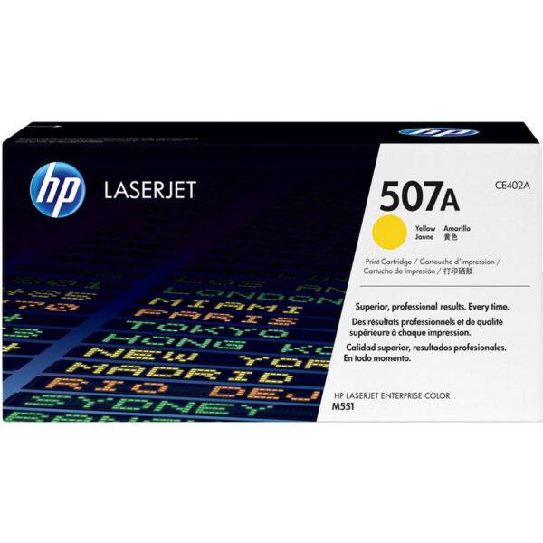 507A gele LaserJet tonercartridge (CE402A) Toner