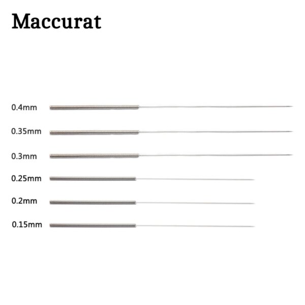 5Pcs Stainless Steel Cleaning Needle 0.15mm 0.2mm 0.25mm 0.3mm 0.35mm 0.4mm Part Drill For V6 MK8 Nozzle 3D Printers Parts