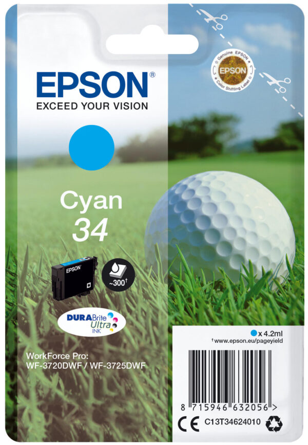 Epson 34 cyaan