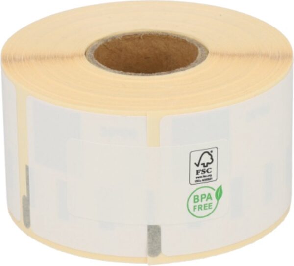 Huismerk Label voor Dymo 99012 - 89 x 36 mm | S0722400 - Wit - 260 labels per Rol