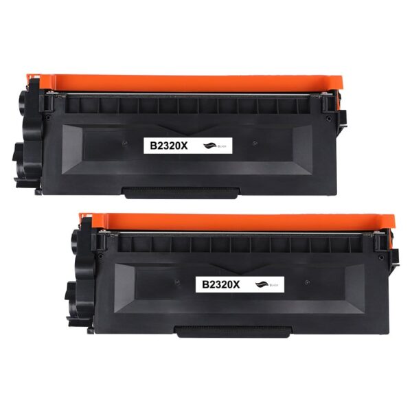 2x Compatibele Tonercartridge voor Brother TN-2320 - Zwart (2x 5.200 pagina's)