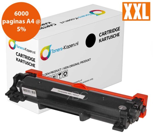 Huismerk Toner - Alternatief voor Brother TN2420 TN2410 TN-2420 TN-2410 - Ultra XL 6000 pagina's - Zwart