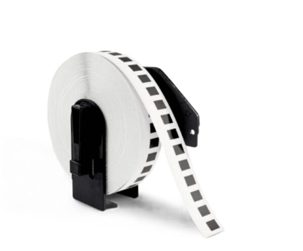 Huismerk Label Tape voor Brother DK-22214 | 12 mm x 30.48 m | Zwart op wit - 1 stuk