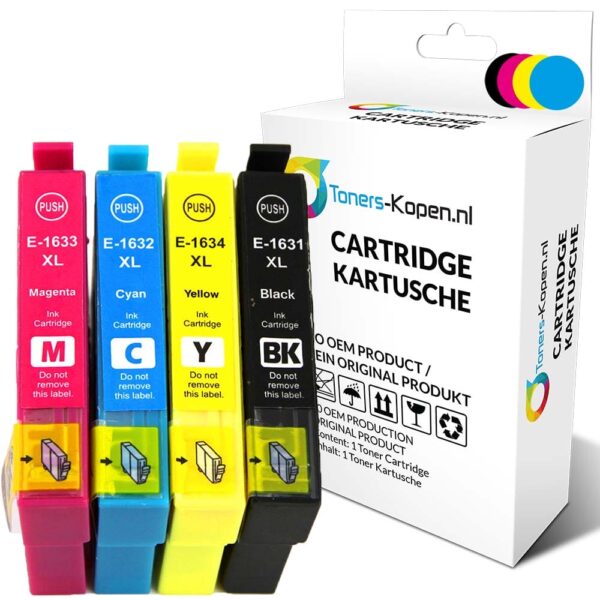 Compatibele Set van 4x Inktcartridges voor Epson 16XL