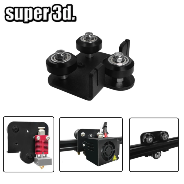Extruder Back Support Plate kit with bearing pulley Backplate For Creality CR-10 10s Ender 3 S4 S5 Series/ TEVO Anet 3D Printers