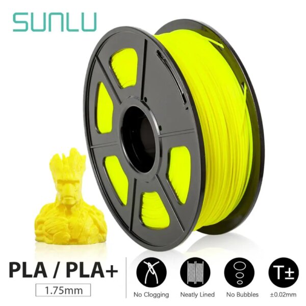 SUNLU PLA 3D Printer Filament 1.75mm PLA Filament 2.2 LBS 1kg Spool 3D Filament for 3D Printers and 3D Pens
