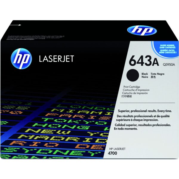 Tonercartridge hp q5950a 643a zwart