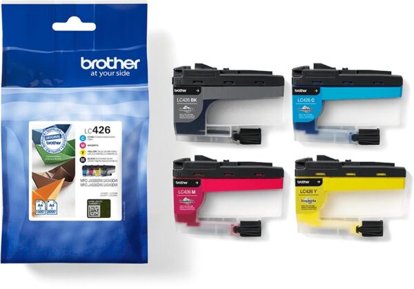 Brother inktcartridge, 1.500 - 3.000 pagina's, OEM LC-426VAL, 4 kleuren