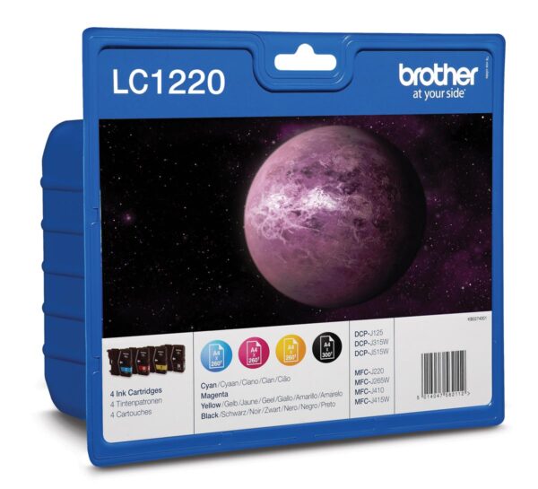Brother inktcartridge, 300 pagina&apos;s, OEM LC-1220VALBP, 4 kleuren