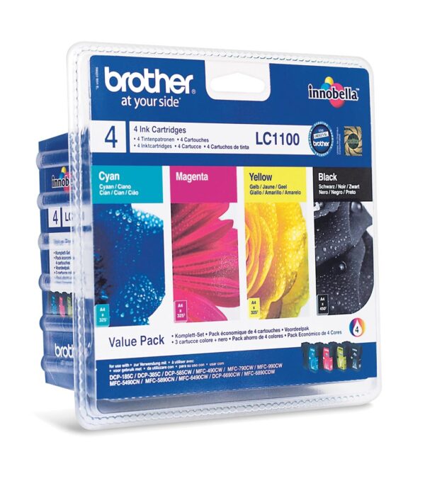 Brother inktcartridge, 325 pagina&apos;s, OEM LC-1100VALBP, 4 kleuren