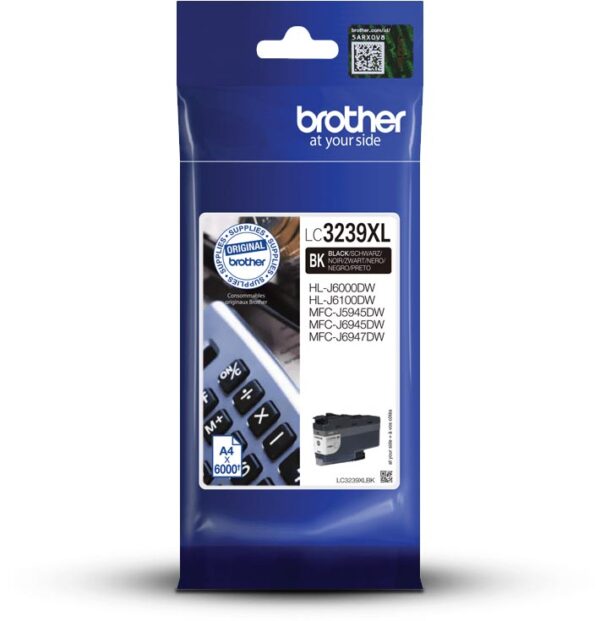 Brother inktcartridge, 6.000 pagina&apos;s, OEM LC-3239XLBK, zwart