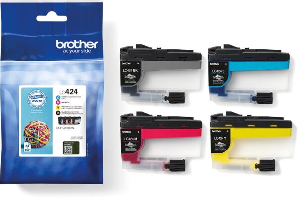 Brother inktcartridge, 750 pagina&apos;s, OEM LC-424VAL, 4 kleuren