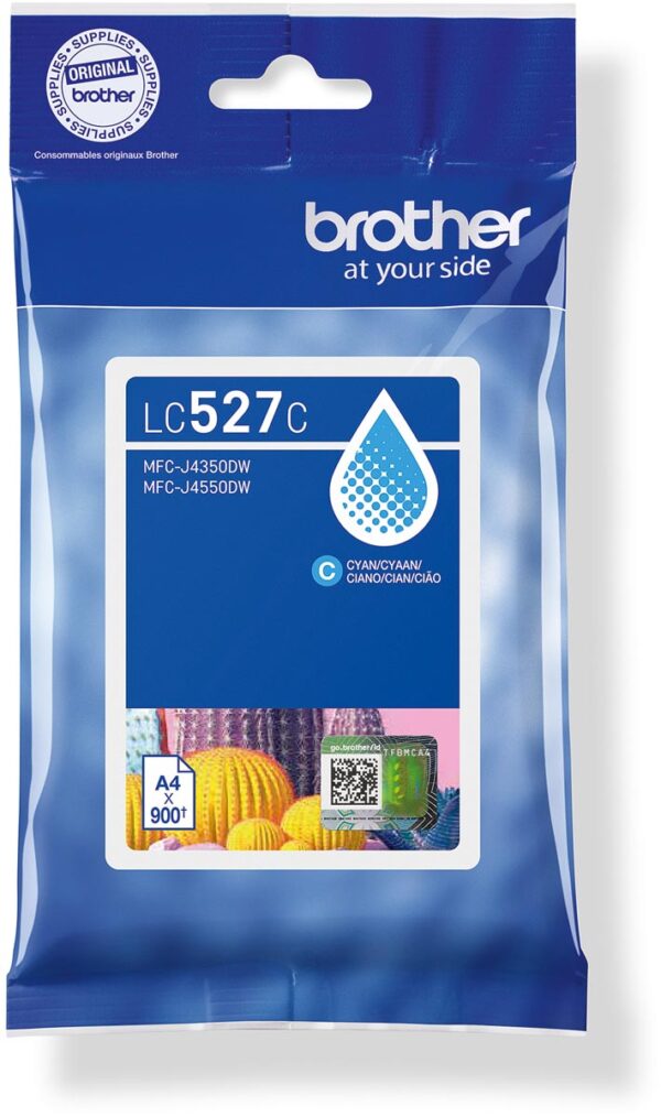 Brother inktcartridge, 900 pagina&apos;s, OEM LC-527C, cyaan