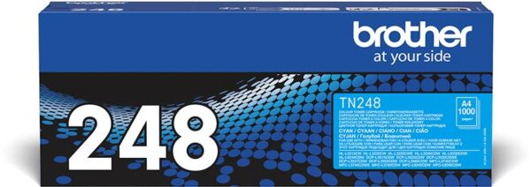 Brother toner, 1.000 pagina's, OEM TN-248C, cyaan