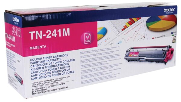 Brother toner, 1.400 pagina's, OEM TN-241M, magenta
