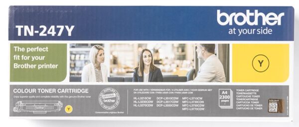 Brother toner, 2.300 pagina&apos;s, OEM TN-247Y, geel