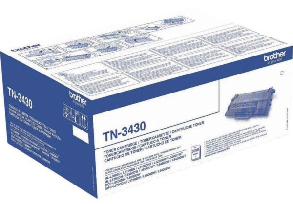 Brother toner, 3.000 pagina's, OEM TN-3430, zwart
