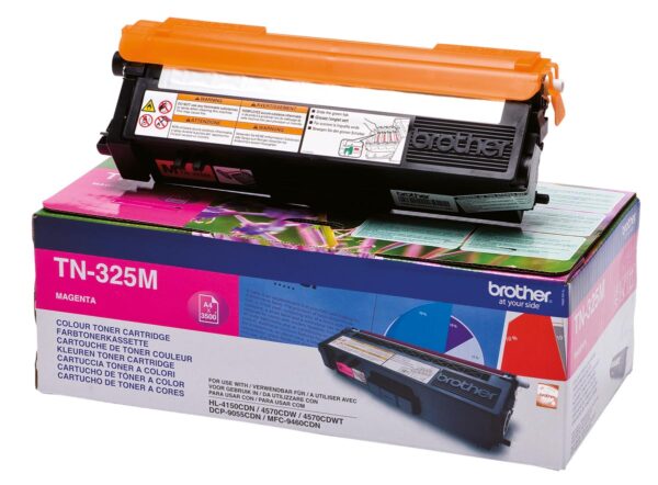 Brother toner, 3.500 pagina's, OEM TN325M, magenta