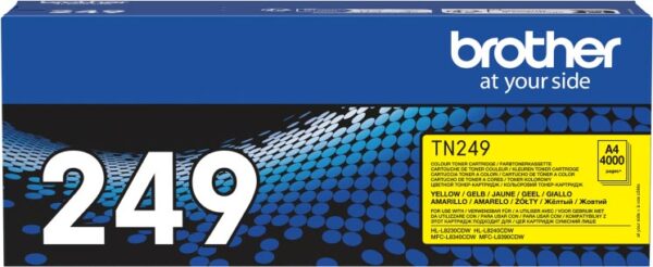 Brother toner, 4.000 pagina's, OEM TN-249Y, geel