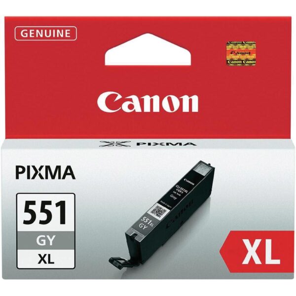 Canon inktcartridge CLI-551GY-XL, 3.350 pagina&apos;s, OEM 6447B001, grijs