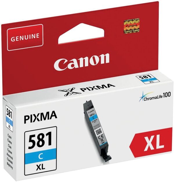 Canon inktcartridge CLI-581C XL, 170 foto's, OEM 2049C001, cyaan